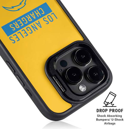 NFL Los Angeles Chargers Yellow Performance Series iPhone 16 Pro Kickstand Case